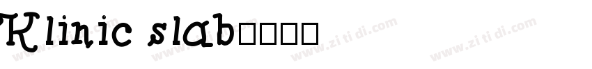 Klinic slab字体转换